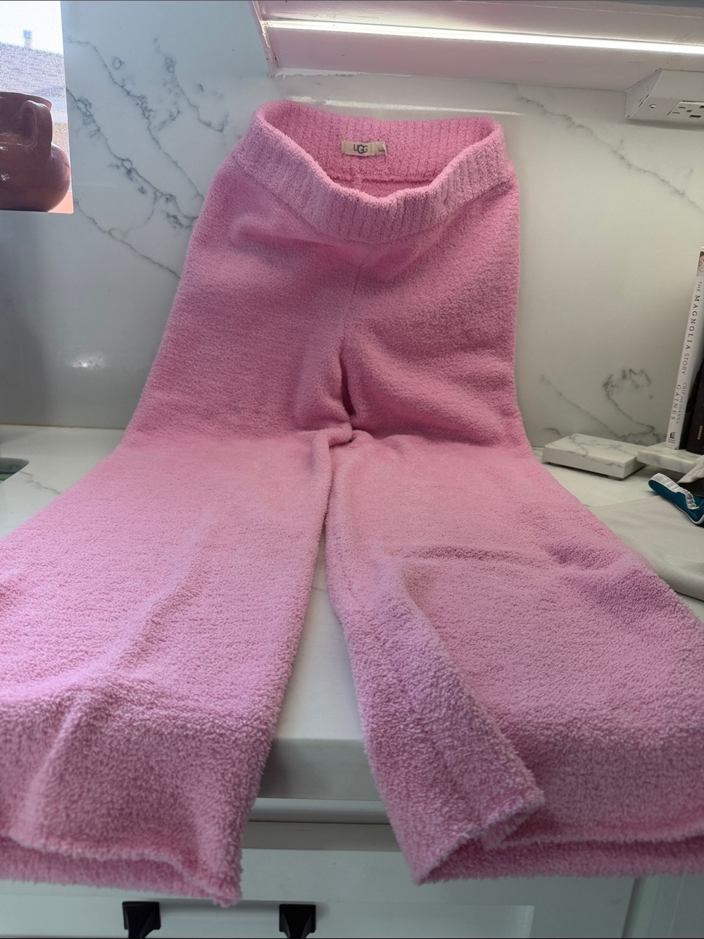 UGG Pink Fuzzy loungewear pants